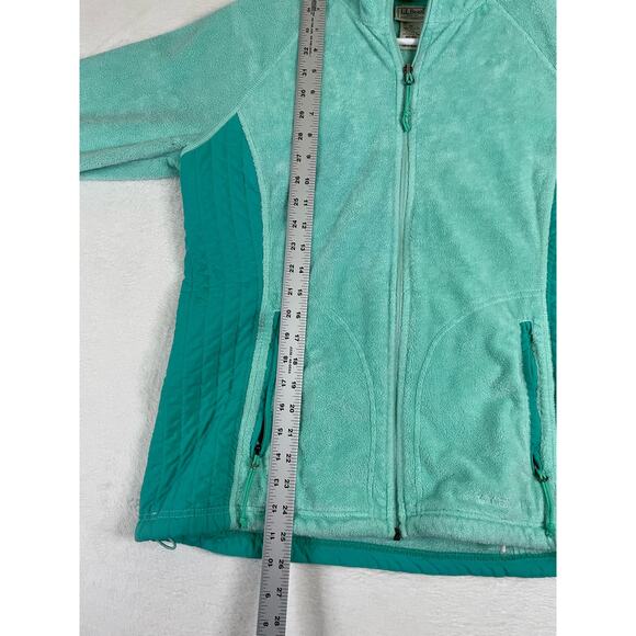 L.L. Bean Jacket Sweatshirt womens zip up fleece medium 0720 - Picture 6 of 7